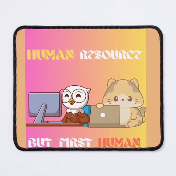 Item preview, "Human Resources Are First Human – People First HR Quote, Office Motivation & Workplace Culture Design" designed and sold by CafeCanvasPrint.