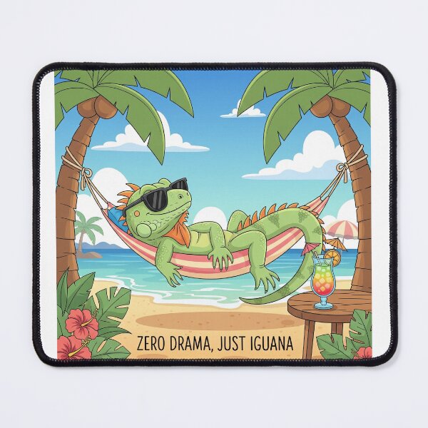 Item preview, lizard meme | zero drama just iguana designed and sold by sketchlab-co.