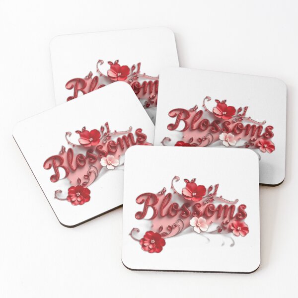 Item preview, Ruby Red Script Blossoms designed and sold by sharon1210.