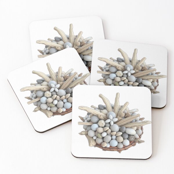 Item preview, Rustic Driftwood and Pebble Centerpiece designed and sold by sharon1210.