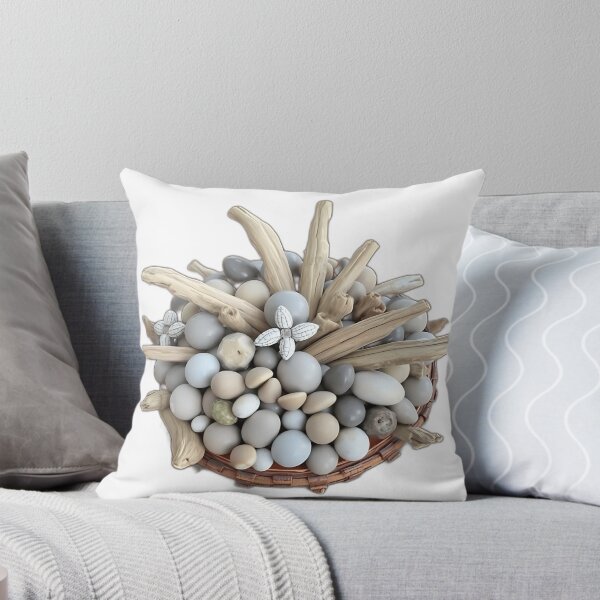Item preview, Rustic Driftwood and Pebble Centerpiece designed and sold by sharon1210.