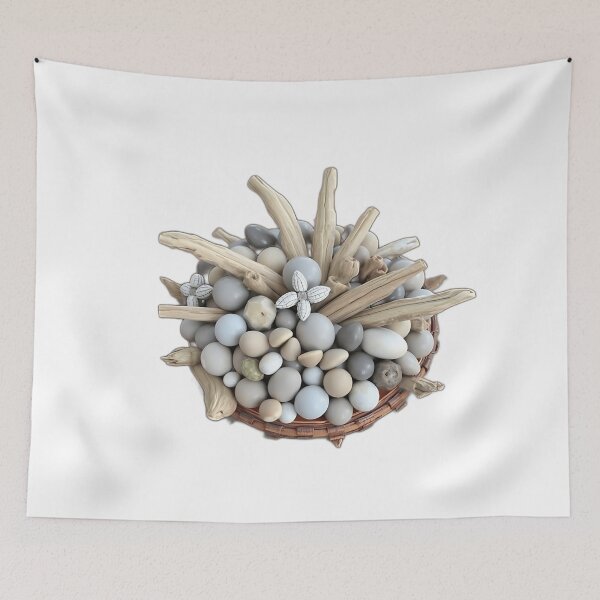 Item preview, Rustic Driftwood and Pebble Centerpiece designed and sold by sharon1210.