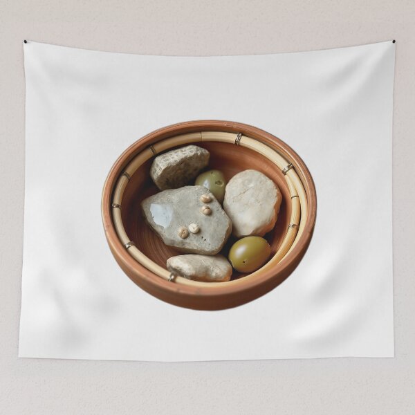 Item preview, Rustic Bamboo and Stone Bowl designed and sold by sharon1210.