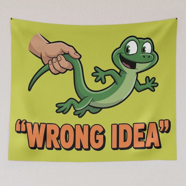 Item preview, lizard meme wrong idea designed and sold by Uglyandcute.