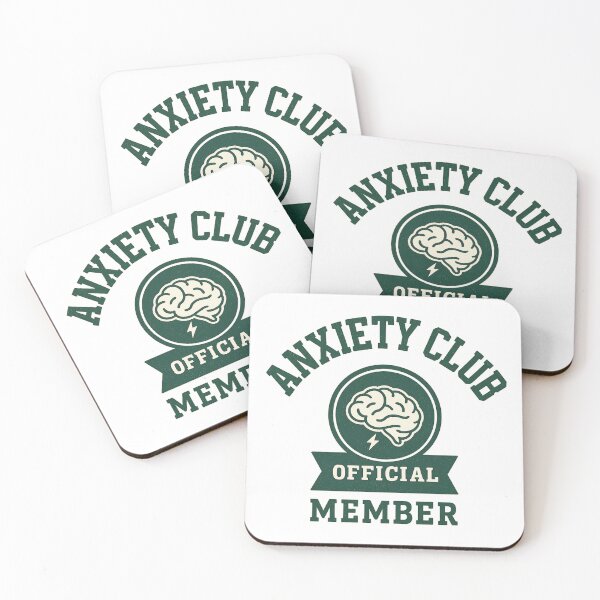 Item preview, Anxiety Club — Official Member (Retro Collegiate) designed and sold by Simplystik.