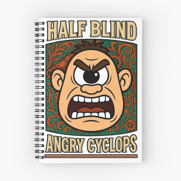 Item preview, Half Blind, Full Rage – Angry Cyclops designed and sold by Eyepatch-Jacks.