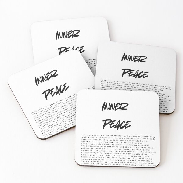 Item preview, Inner Peace – Minimalist Inspirational Design designed and sold by THE UNIQUE BWSHOP.