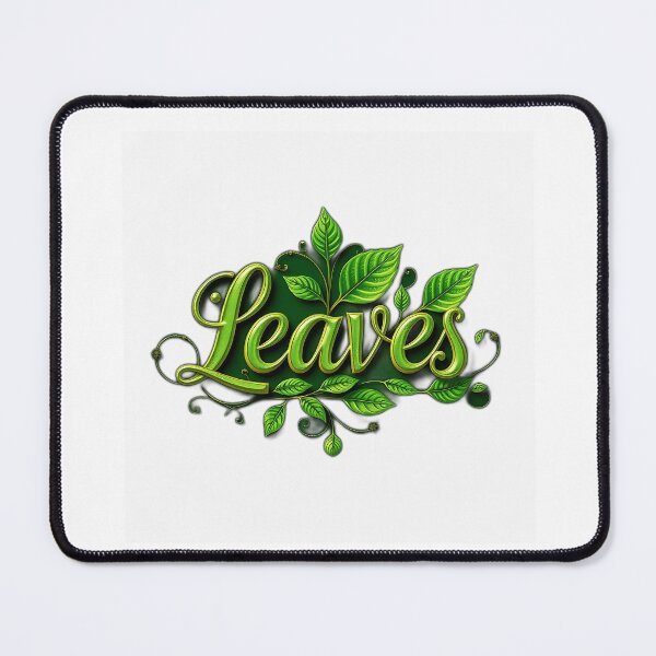 Item preview, Emerald Green Script Leaves Artwork designed and sold by sharon1210.