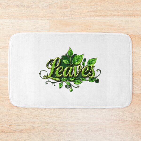 Item preview, Emerald Green Script Leaves Artwork designed and sold by sharon1210.