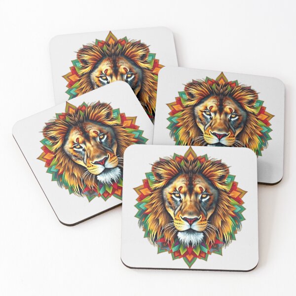 Item preview, Geometric Kaleidoscopic Lion designed and sold by sharon1210.