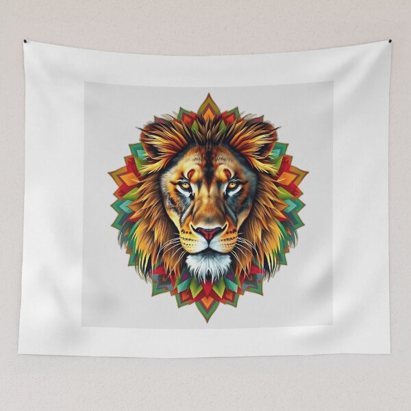 Item preview, Geometric Kaleidoscopic Lion designed and sold by sharon1210.