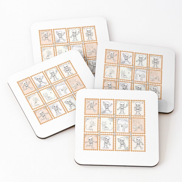 Item preview, skeleton and Halloween cats designed and sold by clickandmagic.