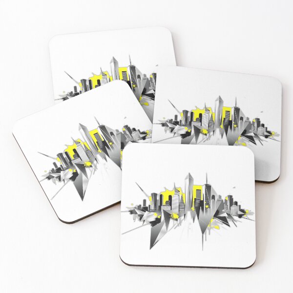 Item preview, Geometric Neon Cityscape designed and sold by sharon1210.
