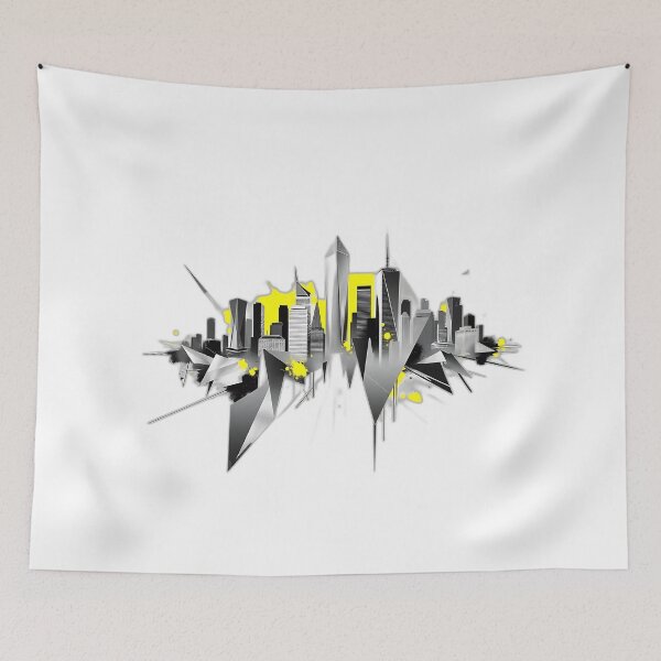 Item preview, Geometric Neon Cityscape designed and sold by sharon1210.