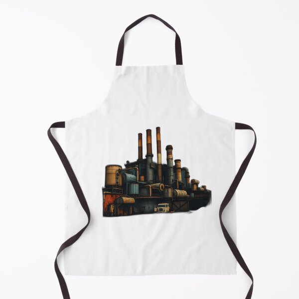 Item preview, Gritty Rusty Factory Illustration designed and sold by sharon1210.