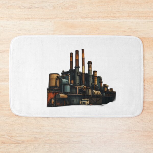 Item preview, Gritty Rusty Factory Illustration designed and sold by sharon1210.