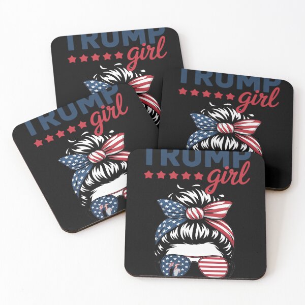 Item preview, Trump Girl Messy Bun Trump 2024 Election American Flag designed and sold by Charidana.