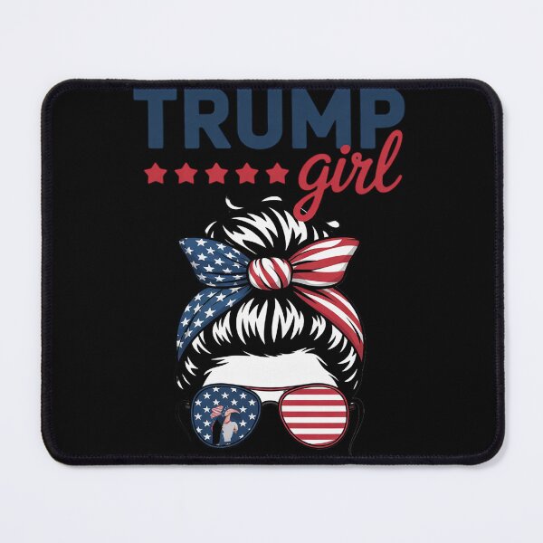 Item preview, Trump Girl Messy Bun Trump 2024 Election American Flag designed and sold by Charidana.