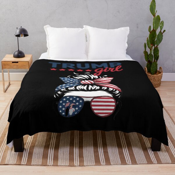 Item preview, Trump Girl Messy Bun Trump 2024 Election American Flag designed and sold by Charidana.