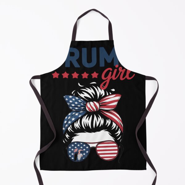 Item preview, Trump Girl Messy Bun Trump 2024 Election American Flag designed and sold by Charidana.