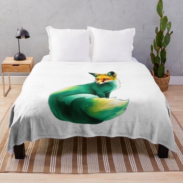 Item preview, Emerald Fox Watercolor Art designed and sold by sharon1210.