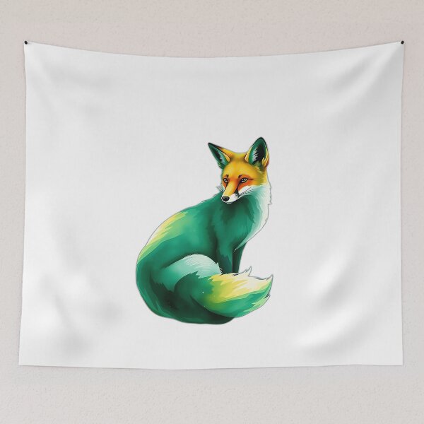 Item preview, Emerald Fox Watercolor Art designed and sold by sharon1210.