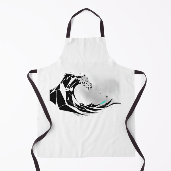 Item preview, Abstract Monochrome Wave with Turquoise Accents designed and sold by sharon1210.