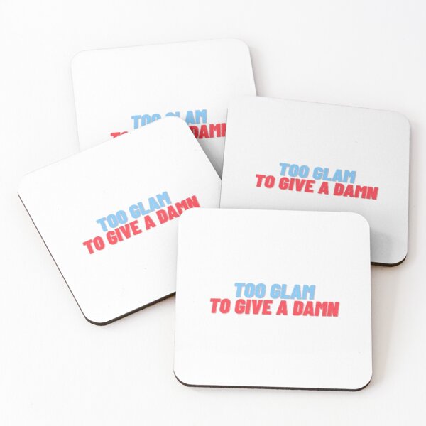 Item preview, "Too Glam To Give A Damn" Text Artwork Design designed and sold by Aldrin Capco.