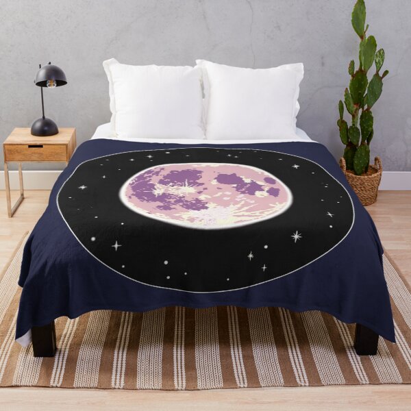 Item preview, Purple Full Moon Night Sky Art designed and sold by skye-studio.