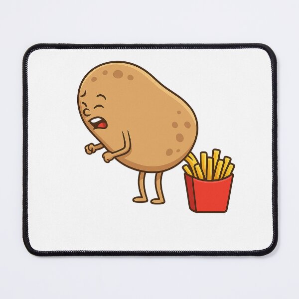 Item preview, Funny Potato Pooping French Fries Cartoon designed and sold by haitrieuic96.