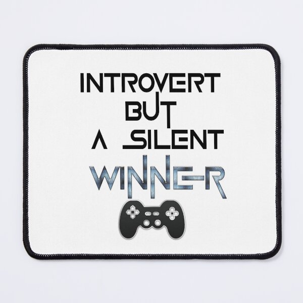 Item preview, ntrovert – But a Silent Winner | Bold Minimalist Quote Design designed and sold by ArtVibeDesign.
