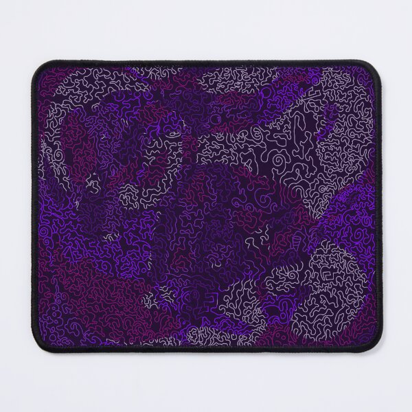 Item preview, Electric Purple Maze – Psychedelic Retro Digital Pattern designed and sold by Zeddessay.