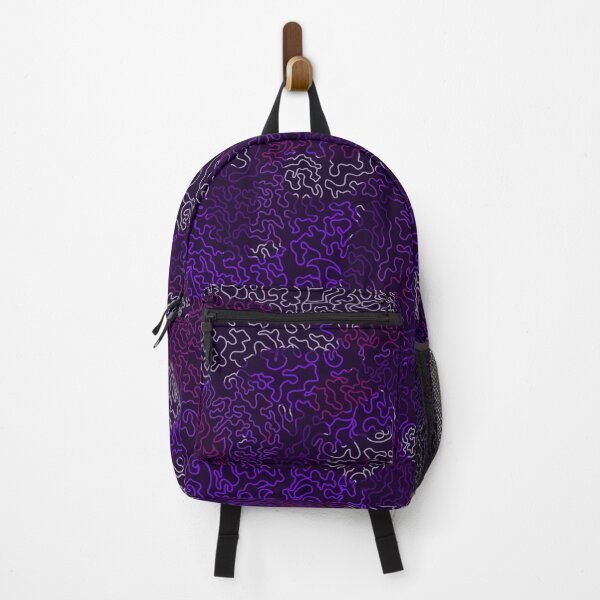 Item preview, Electric Purple Maze – Psychedelic Retro Digital Pattern designed and sold by Zeddessay.