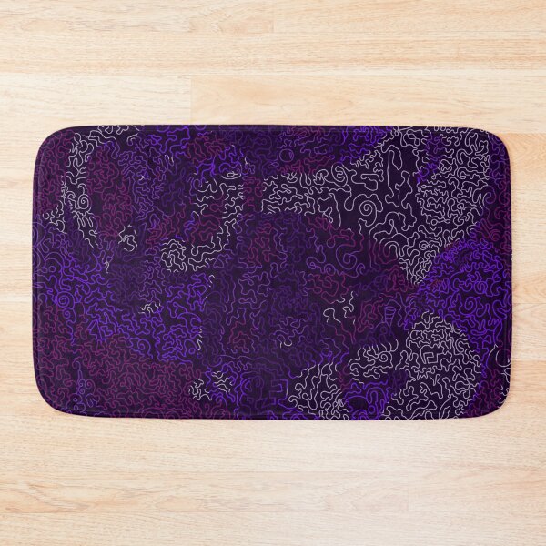Item preview, Electric Purple Maze – Psychedelic Retro Digital Pattern designed and sold by Zeddessay.