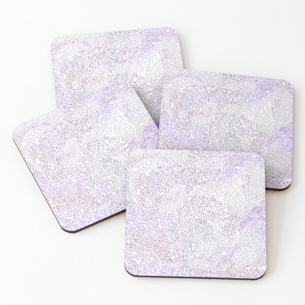 Item preview, White Electric Purple Maze – Psychedelic Retro Digital Pattern designed and sold by Zeddessay.