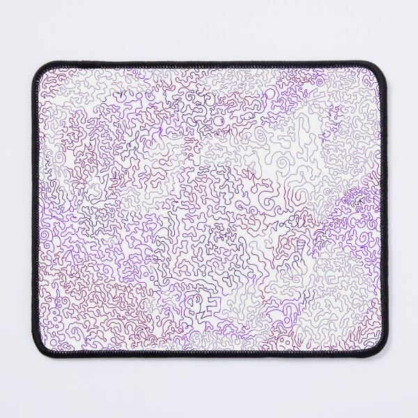 Item preview, White Electric Purple Maze – Psychedelic Retro Digital Pattern designed and sold by Zeddessay.
