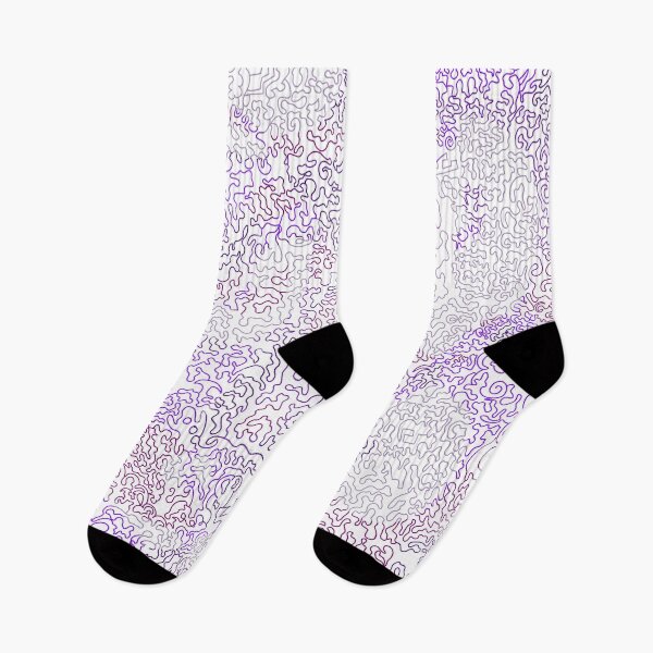 Item preview, White Electric Purple Maze – Psychedelic Retro Digital Pattern designed and sold by Zeddessay.