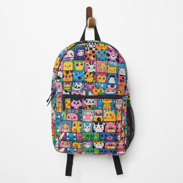 Item preview, Print01 - Kawaii Animal Toons - Kids Graffiti Pop Art Doodle Wall | Cute Cartoon Faces Collage 01 designed and sold by NoveltyVariety.