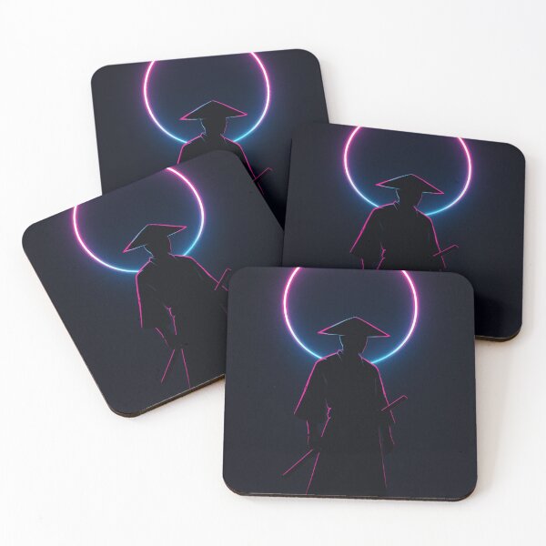 Item preview, Samurai Under Neon Moon Light designed and sold by DeeNewcastle.