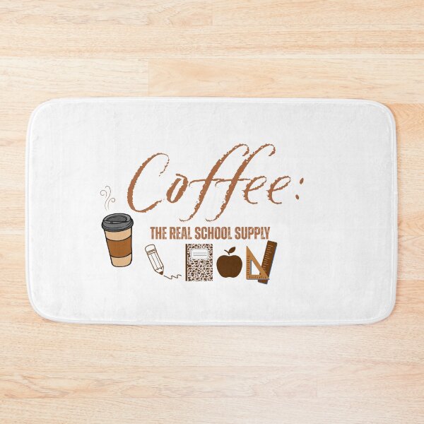 Item preview, Coffee: The Real School Supply | Funny Teacher Coffee Quote designed and sold by TheJCGallery.