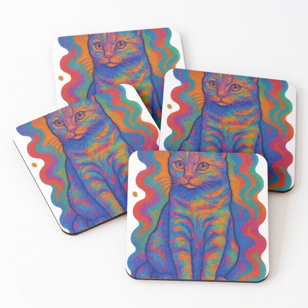 Item preview, Cat psychedelic background designed and sold by Lizandro  Serrano Pacheco.