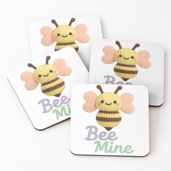 Item preview, Cute Bee Amigurumi Crochet Plush designed and sold by Tiny Stitch World.