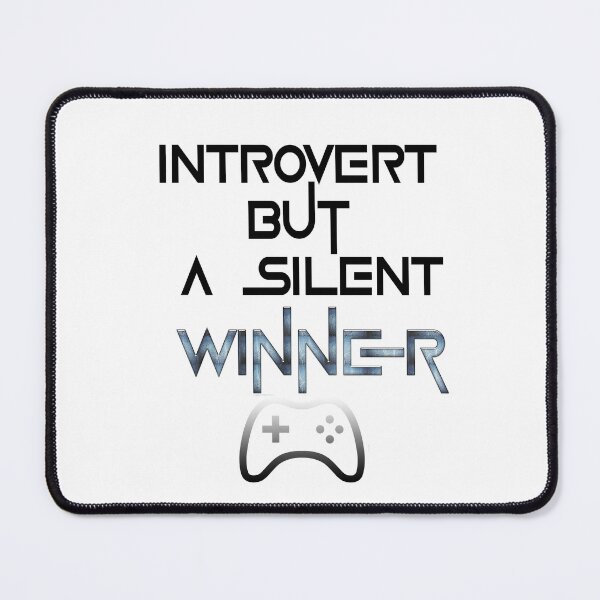 Item preview, Introvert – But a Silent Winner | Bold Minimalist Quote Design designed and sold by ArtVibeDesign.