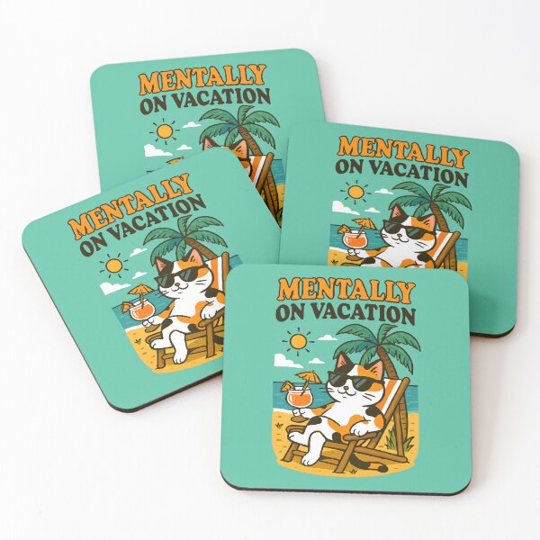 Item preview, Mentally on Vacation – Sarcastic Escape Mode designed and sold by catastrocat.