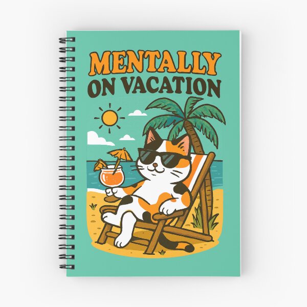 Item preview, Mentally on Vacation – Sarcastic Escape Mode designed and sold by catastrocat.