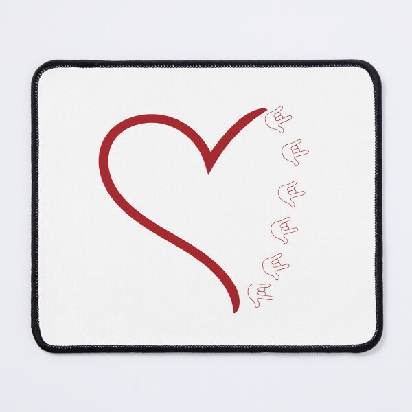 Item preview, Half Heart, Half ASL “I Love You” – Deaf Pride Design designed and sold by TheJCGallery.