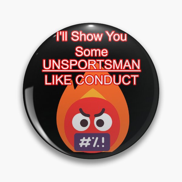 Item preview, Funny Angry Emoji Fireball Design Unsportsmanlike Conduct designed and sold by ArgentoArt.