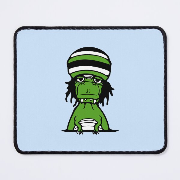 Item preview, T-Rex Reggae Bag Behind Fence Music Fan Jamaica Rasta Hair designed and sold by shirt-o-mat.