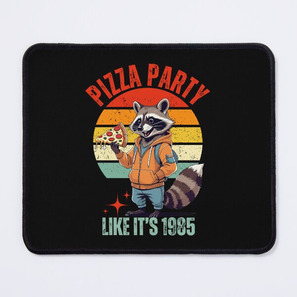 Item preview, Pizza Party 1985 Retro Raccoon Design designed and sold by yuki-hana.
