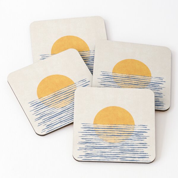 Item preview, Minimalist Seascape Sunset designed and sold by FAROSSTUDIO.